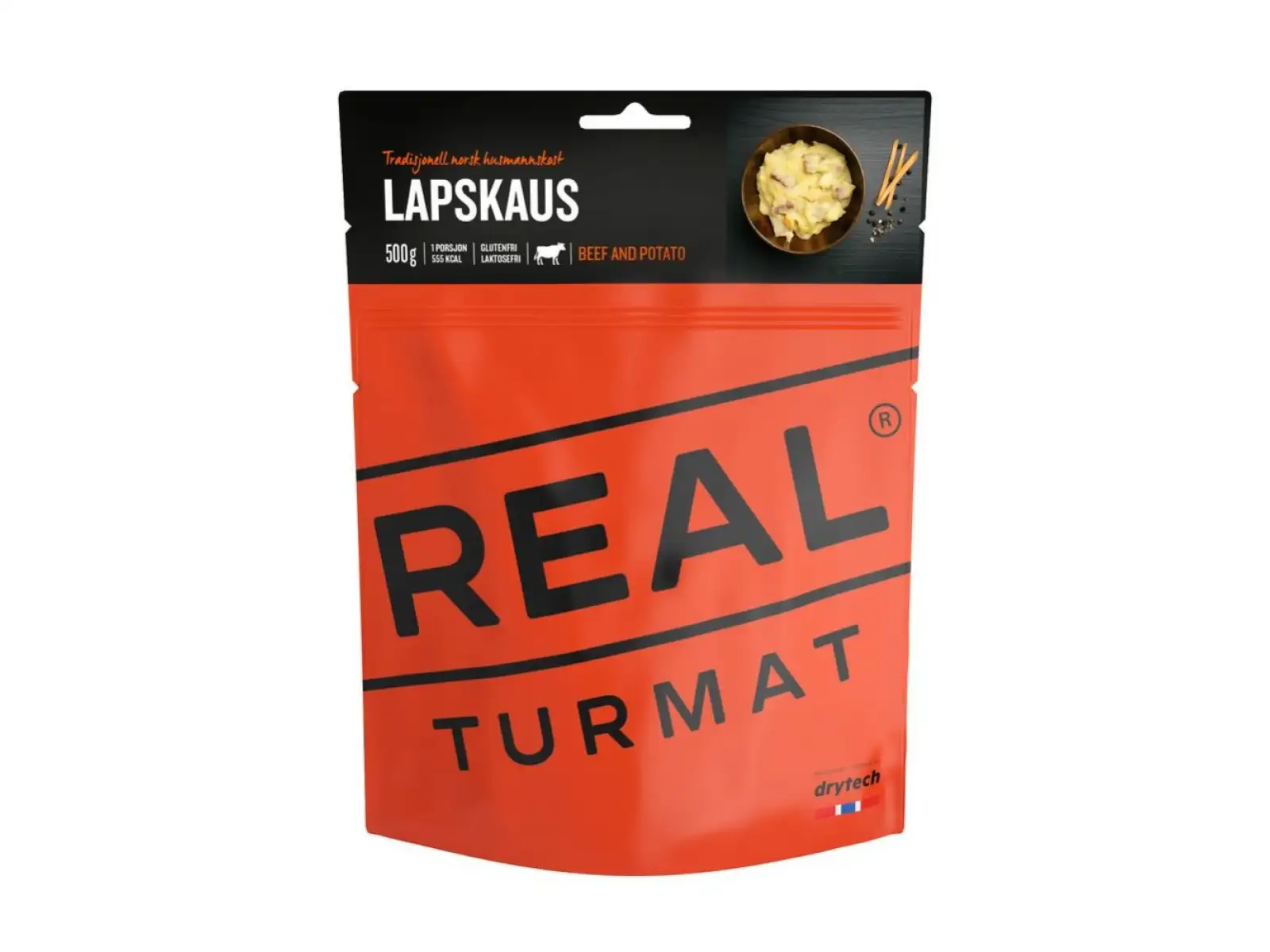 Real Turmat dehydriertes Mahlzeit Rindfleisch mit Kartoffeln