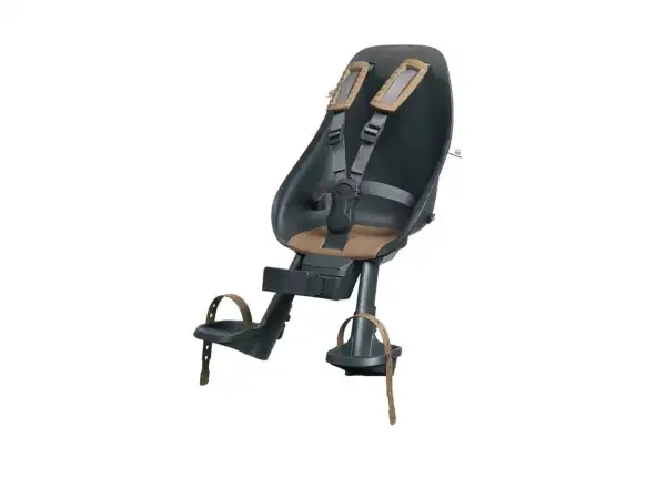 Urban Iki Kindersitz mit Adapter für den Vorbau Bincho Black/Kurumi Brown.