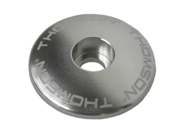 THOMSON Stem Cap Vorspannschraubenkappe in Silber.