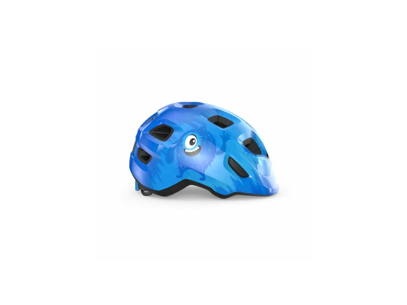 MET Hooray Kinderhelm Blau/Monster