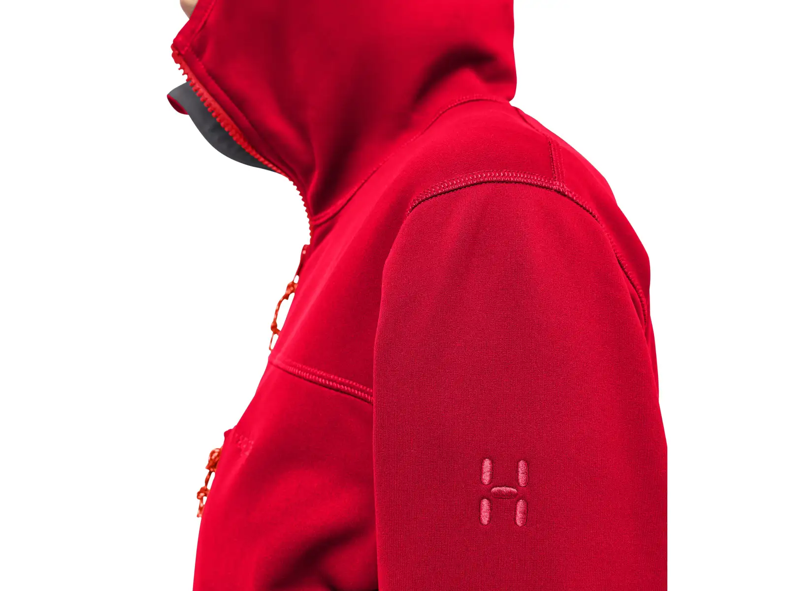 Haglöfs Rosson Mid Damen-Sweatshirt rot