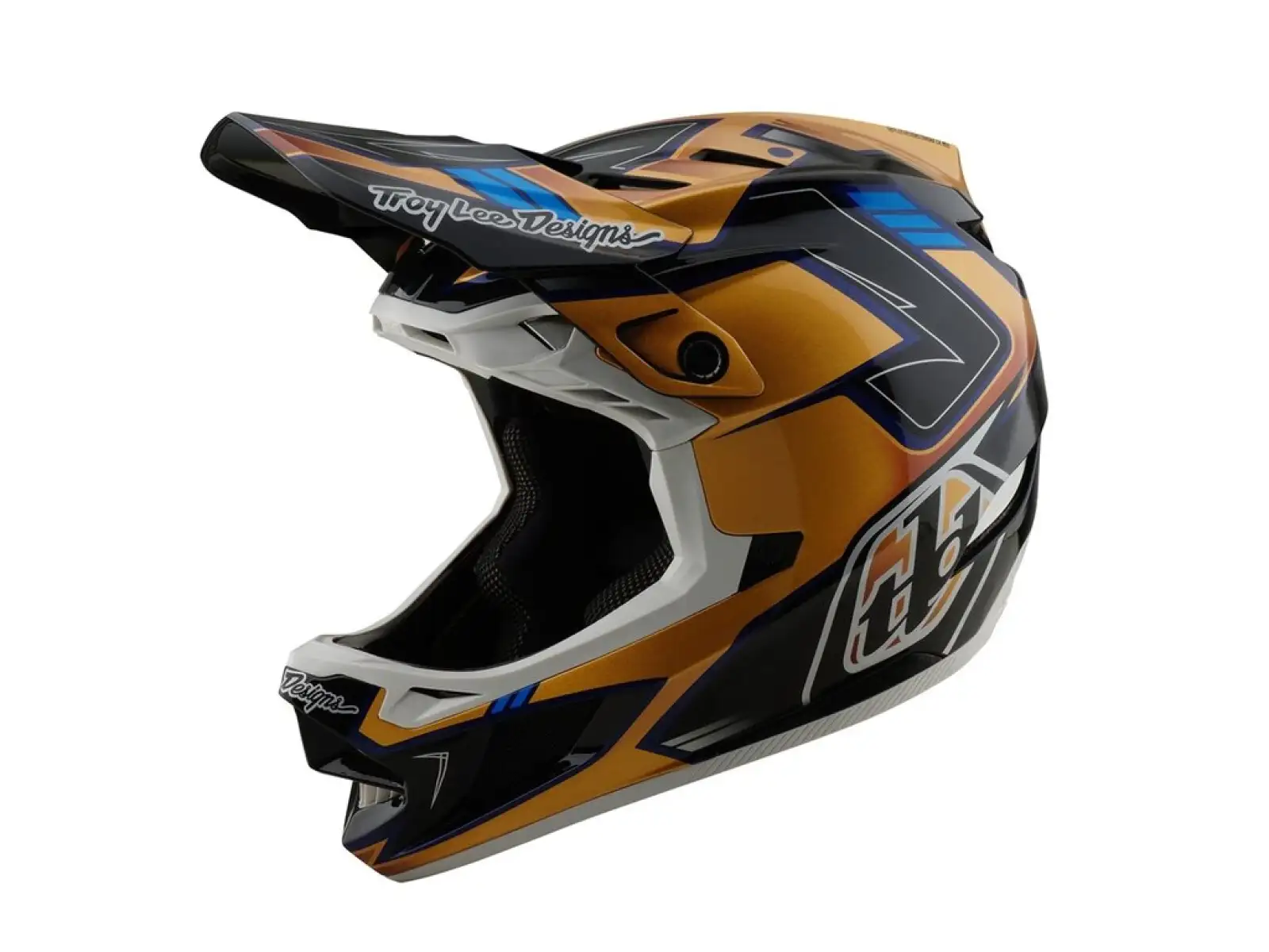 Troy Lee Designs D4 Composite Integralhelm Royalty Black/Gold
