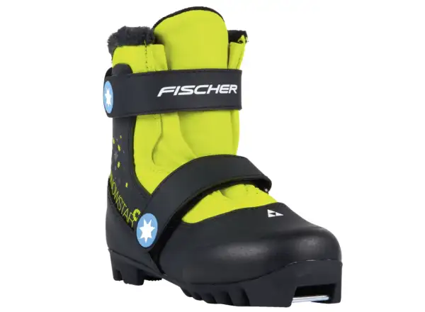Fischer Snowstar Kinder Langlaufschuhe schwarz/gelb