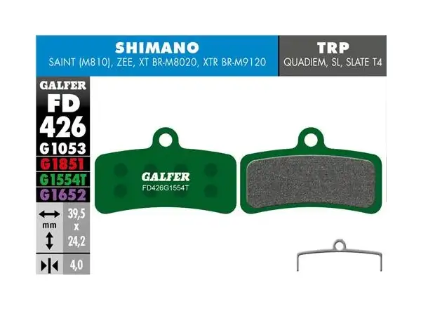 Galfer FD426 Pro G1554T Bremsbeläge für Shimano/Tektro/TRP.