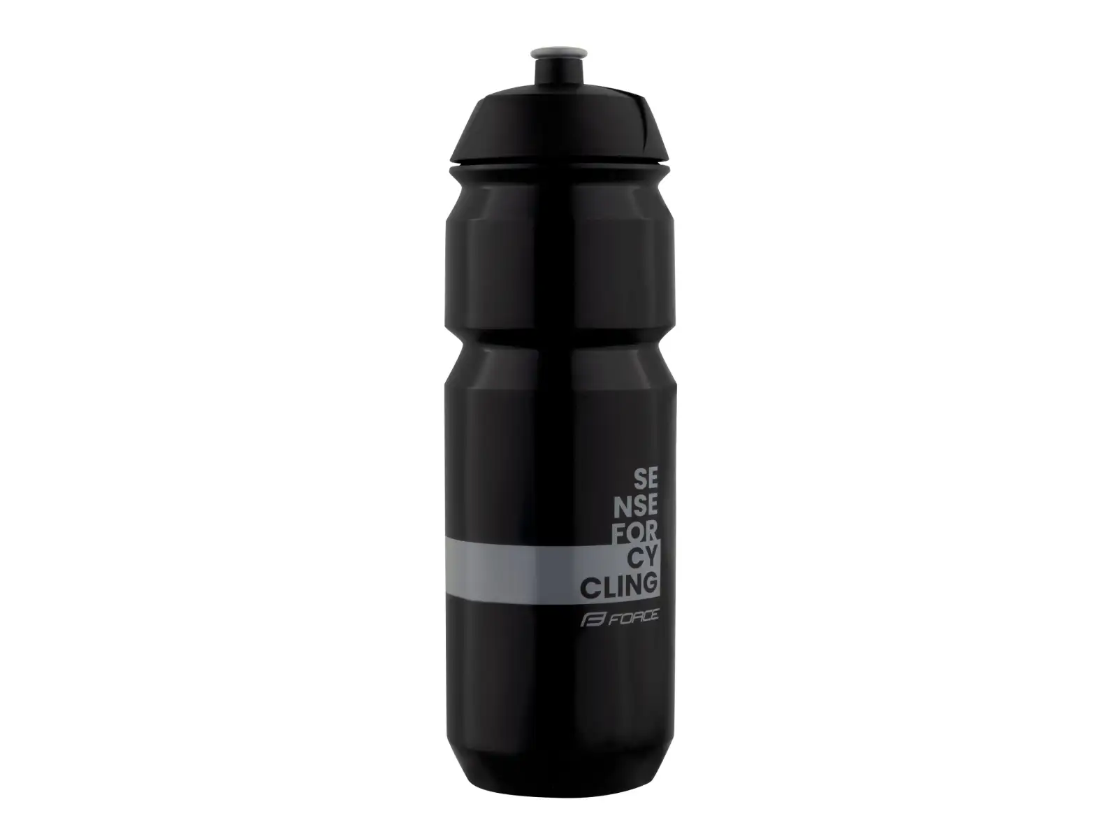 Force Fine Trinkflasche für Fahrradfahrer 750 ml Schwarz/Grau