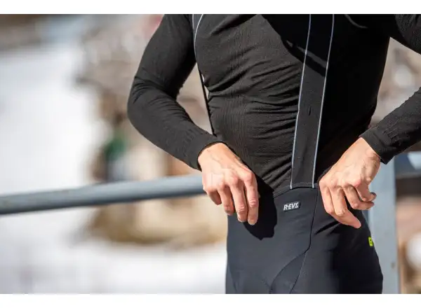 Alé R-EV1 Nordik Plus Winterhose mit Latz und Polsterung Black