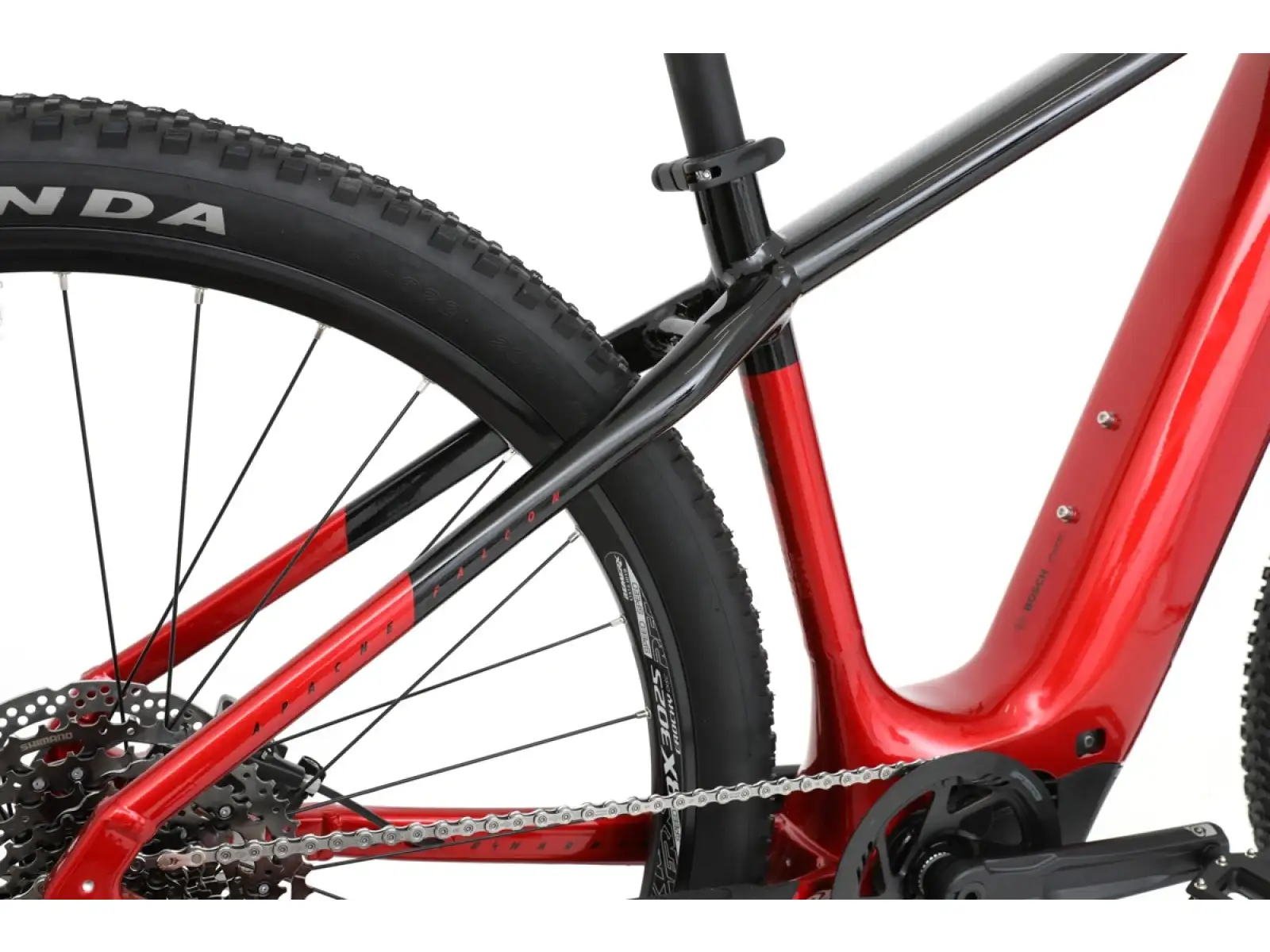 Apache Falcon 2 Bosch CX 800 Wh Mountain E-Bike rot