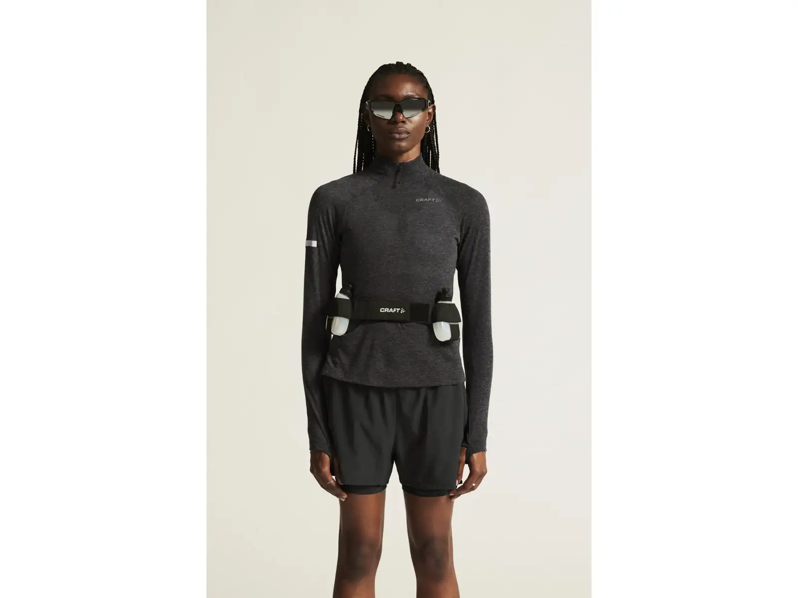 Craft ADV SubZ Wool Damen Laufshirt Langarm Black