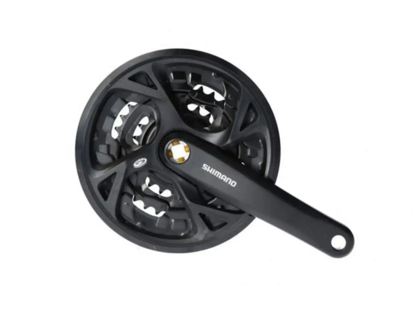 Shimano Acera FC-M371 Kurbeln für Vierkant 3×9 170 mm mit Abdeckung Schwarz