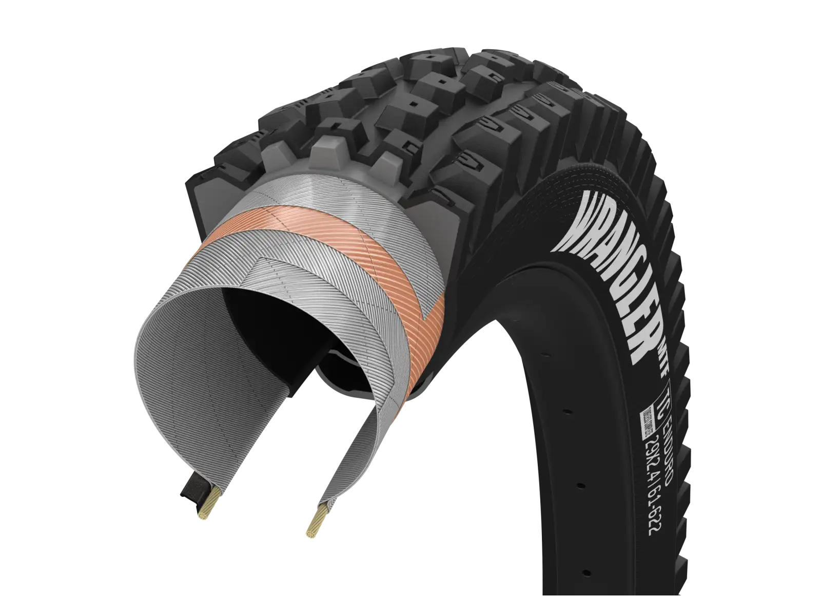 Goodyear Wrangler MTF Enduro Tubeless Complete 29x2,60" MTB Reifen mit Kevlar