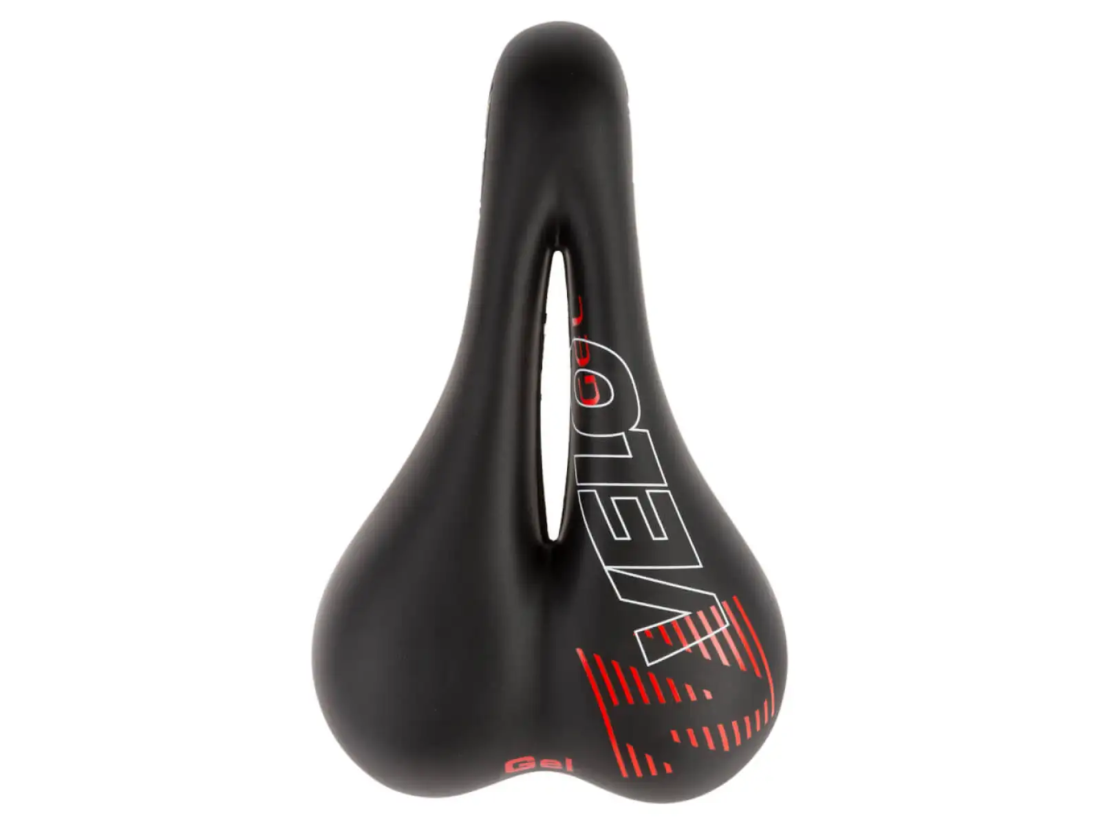 Velo Plush Gel Herrensattel Schwarz