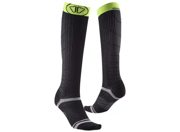 Sidas Endurance Racing Knie Laufsocken Schwarz/Gelb