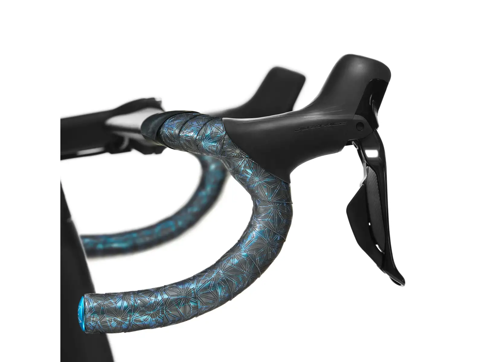 Supacaz Super Sticky Kush Splat Lenkerband Blue Refractor/Blue plugs