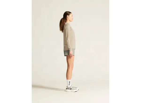 Craf Wool Waffle Damen T-Shirt Langarm beige