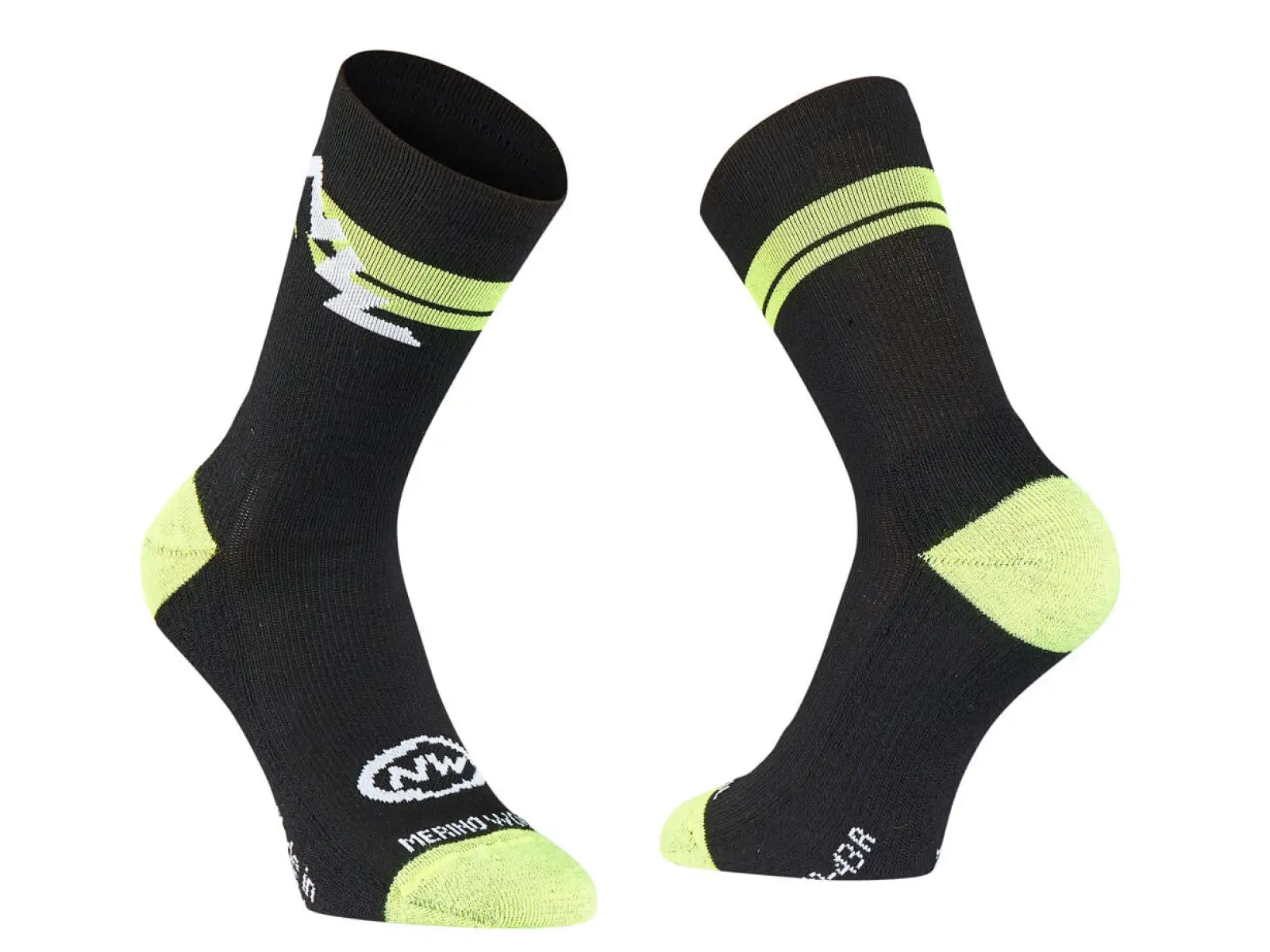 Northwave Extreme Winter High Sock Socken Black/Yellow Fluo