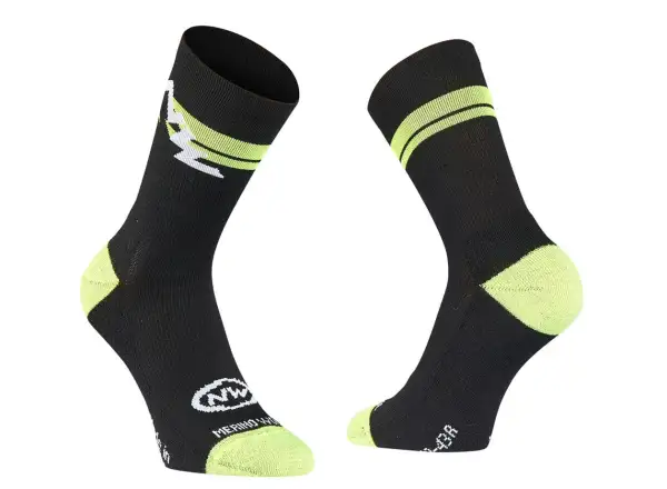 Northwave Extreme Winter High Sock Socken Black/Yellow Fluo