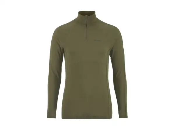 Craft ADV Wool Merino Herren Langarmshirt mit Reißverschluss grün