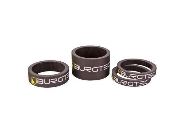 Burgtec Carbon Stem Spacers Satz Unterlegscheiben für Vorbau (5mm x2, 10mm, 20mm)