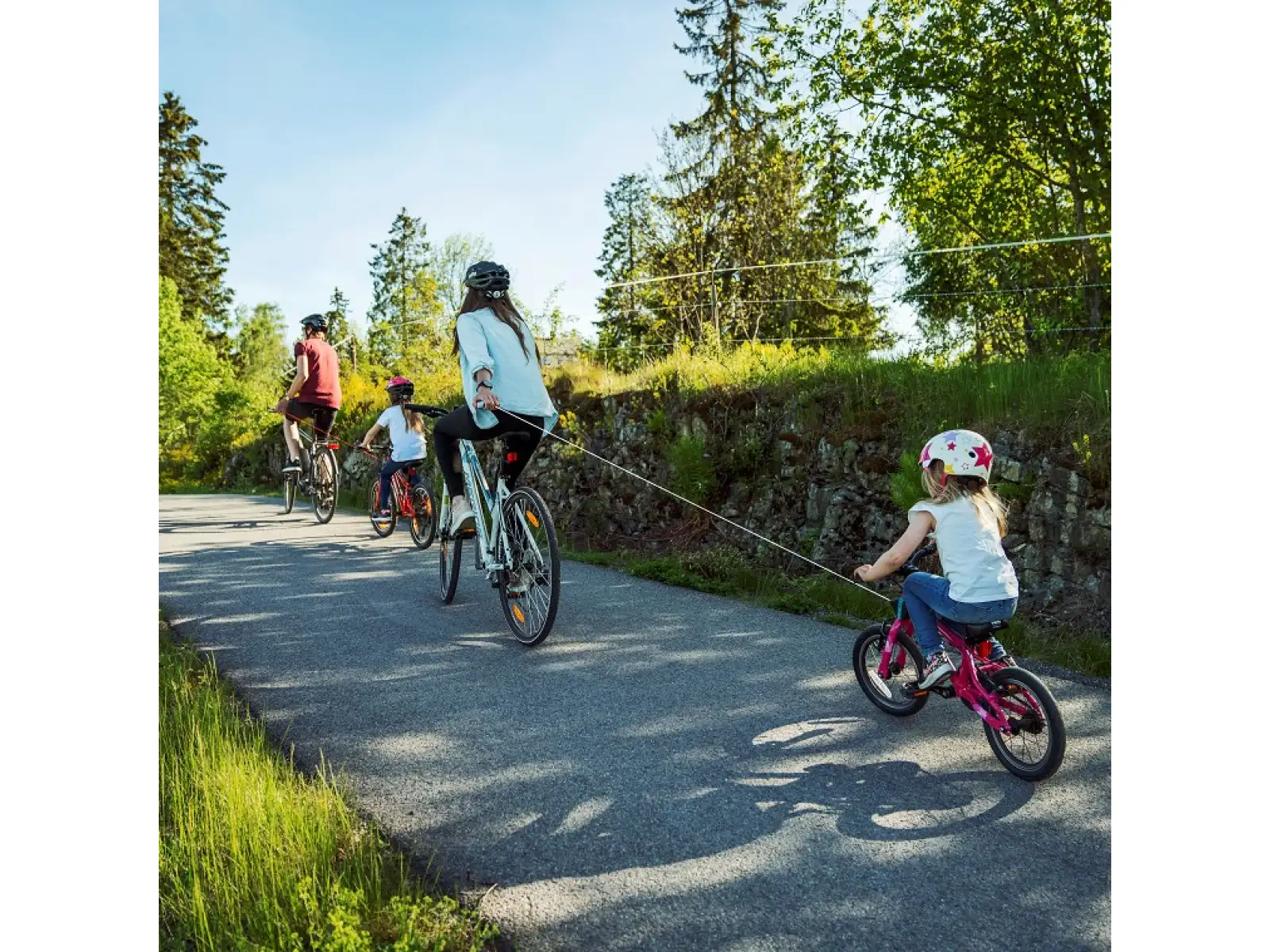 Kidreel Winde für Kinderfahrräder rosa