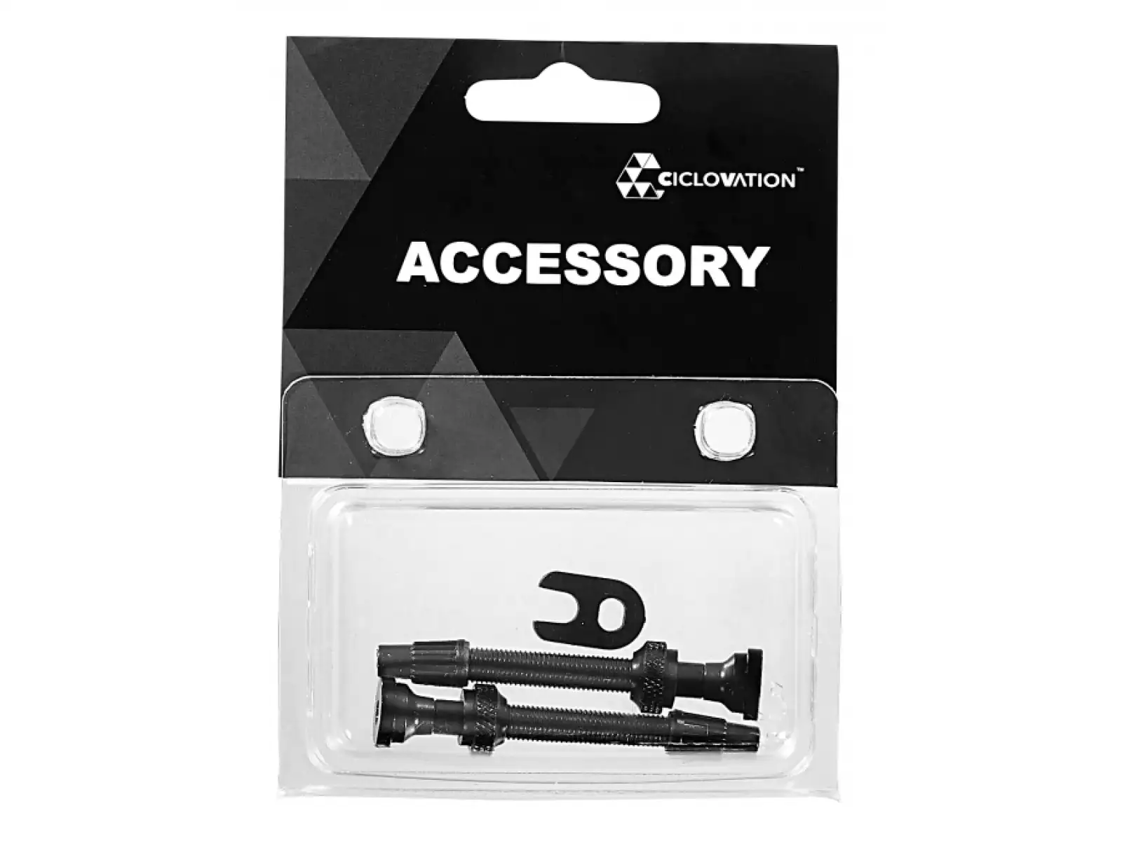 Ciclovation Tubeless Ventile 50 mm 2 Stück Schwarz
