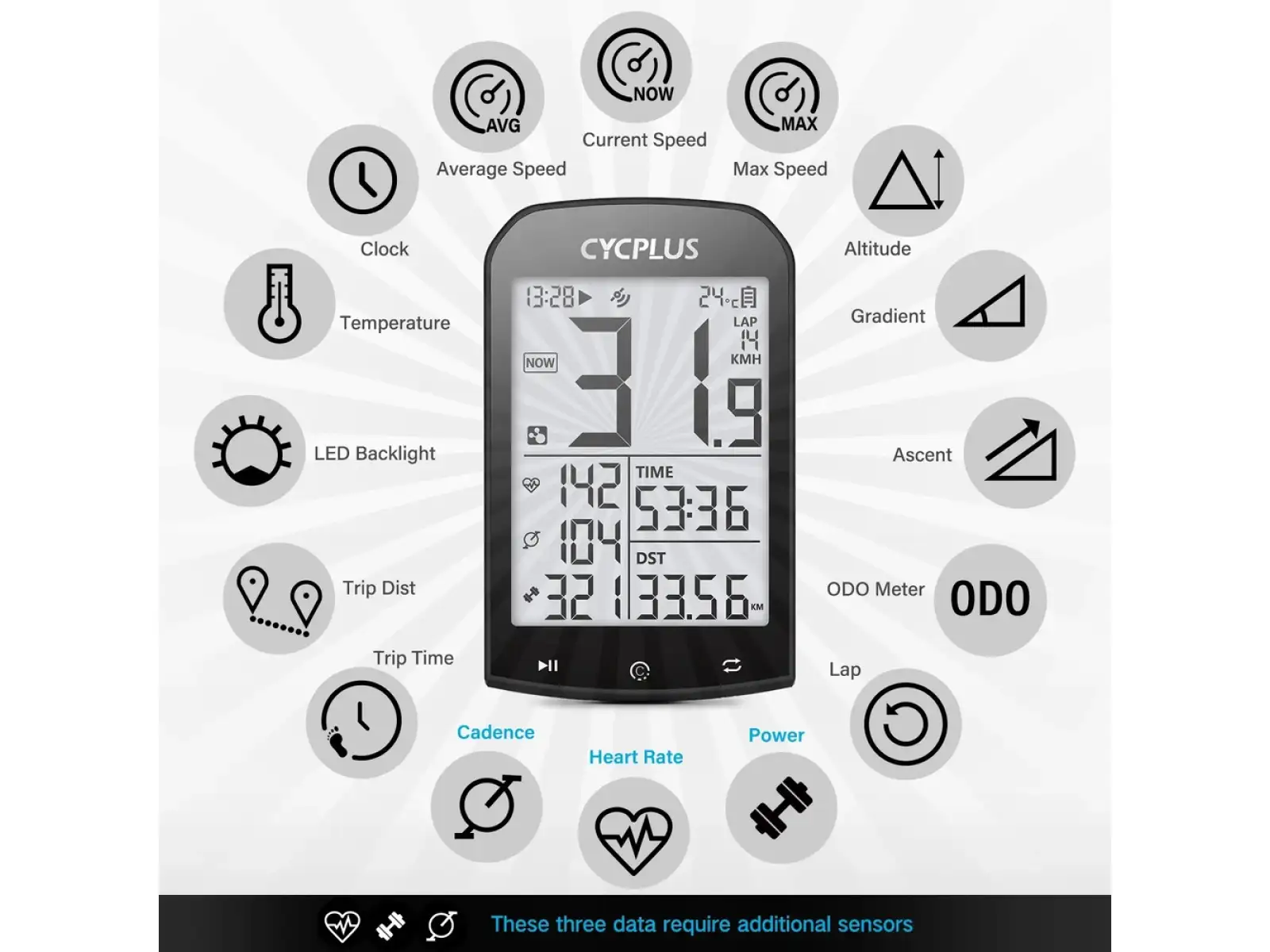 Cycplus M1 Fahrradcomputer