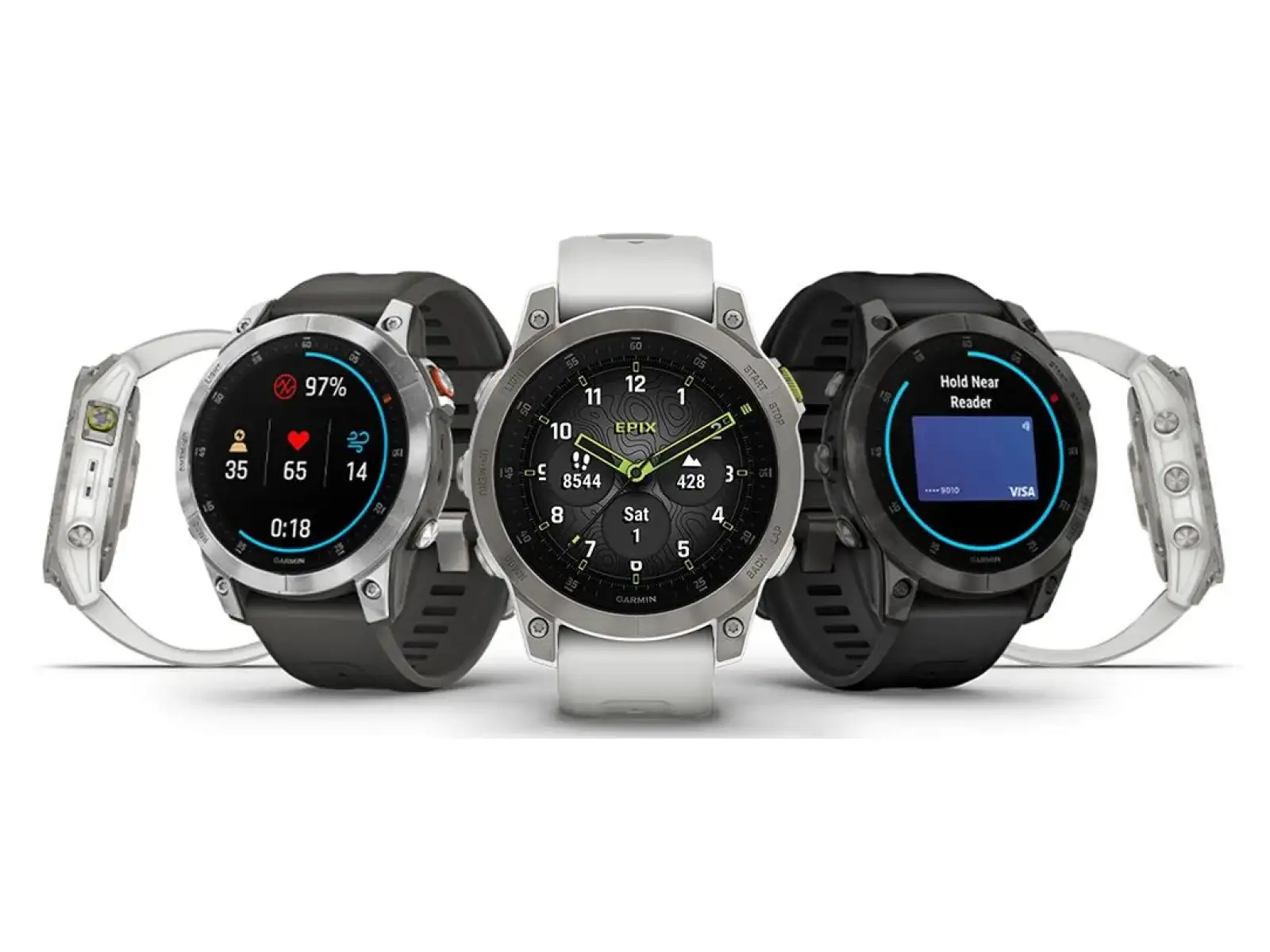 Garmin Epix Generation 2 Sapphire Edition Smartwatch Titanium/Weiß