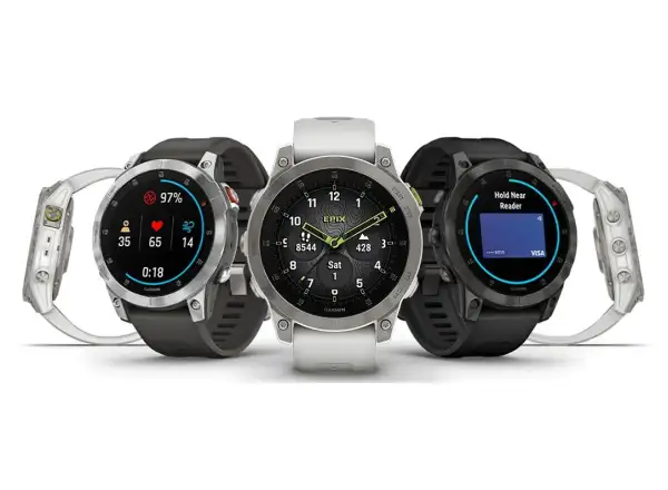 Garmin Epix Generation 2 Sapphire Edition Smartwatch Titanium/Weiß