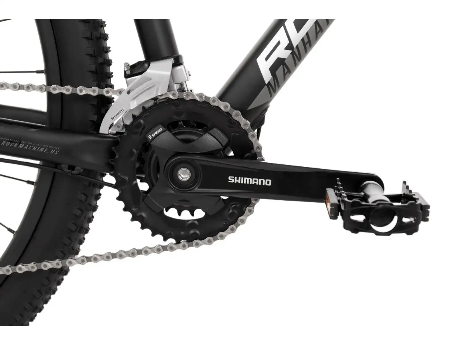 Rock Machine Manhattan 90-29 Schwarzes Mountainbike