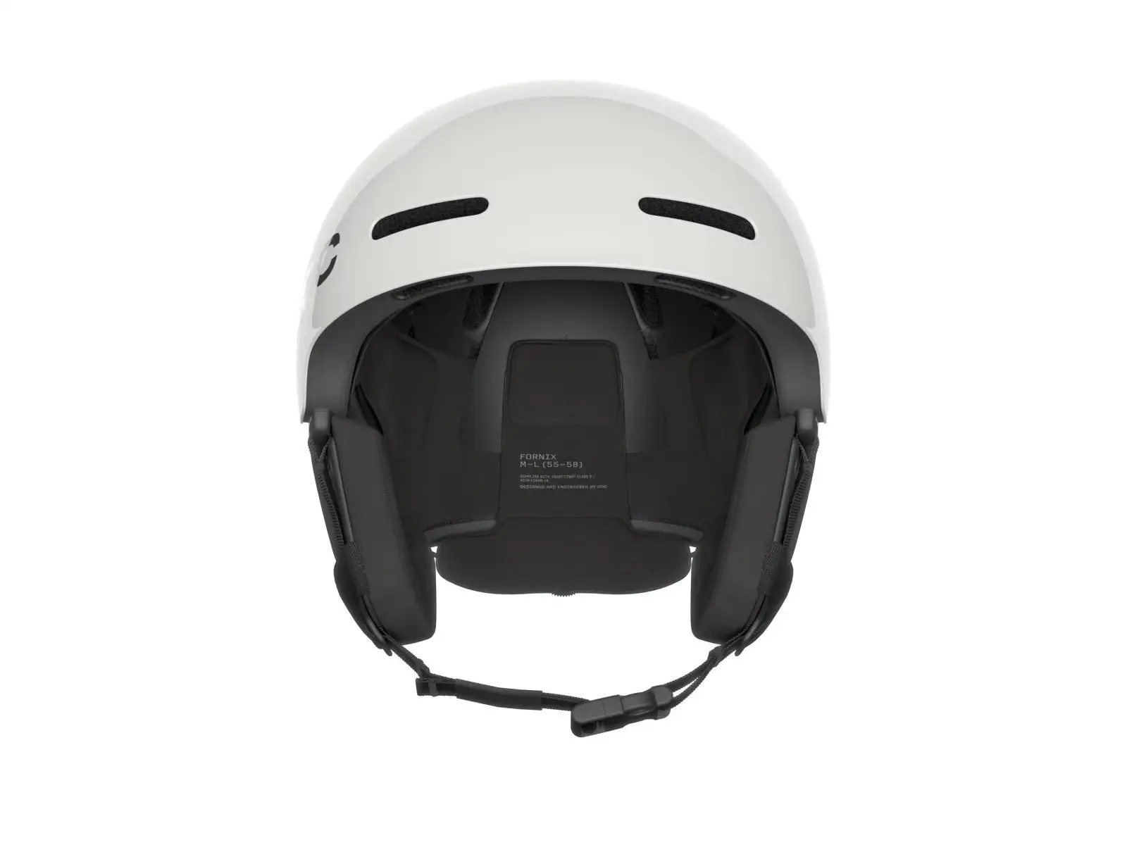 POC Fornix MIPS Skihelm Hydrogen White/Fluorescent Orange