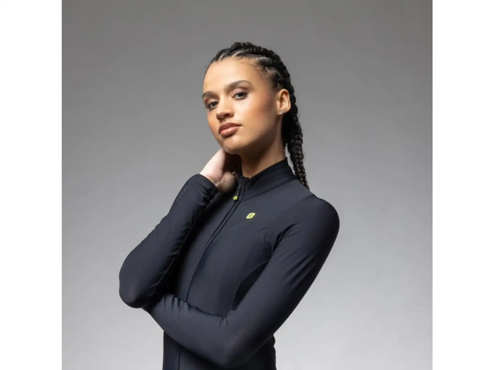 Alé R-EV1 Warm Race 2.0 Damen Thermotrikot Langarm schwarz