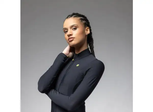 Alé R-EV1 Warm Race 2.0 Damen Thermotrikot Langarm schwarz