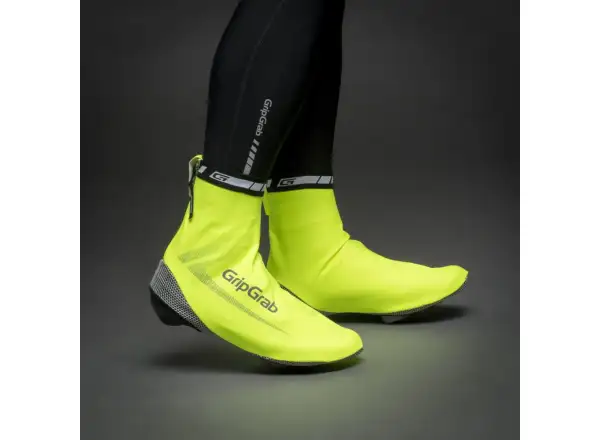 Grip Grab RaceAqua Hi-Vis wasserdichte Überschuhe gelb