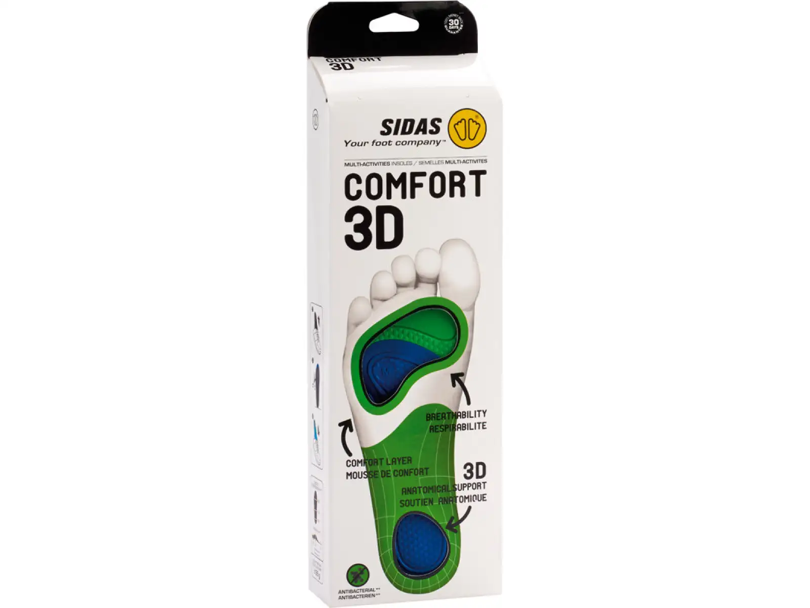 Sidas Comfort 3D Einlegesohlen mittleres Gewölbe 1 Paar