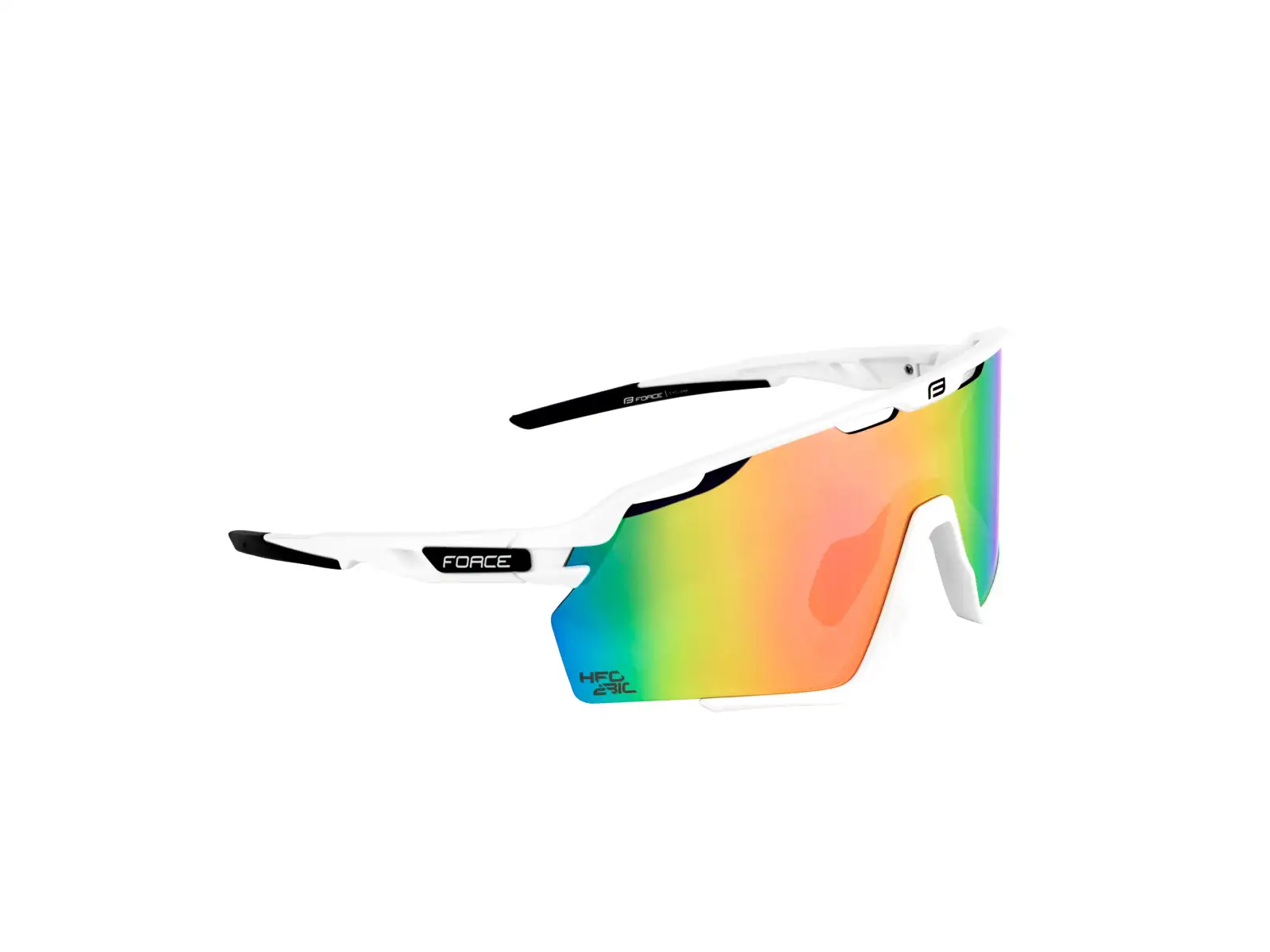 Force Cyclone Brille weiß/blau-violettes Glas