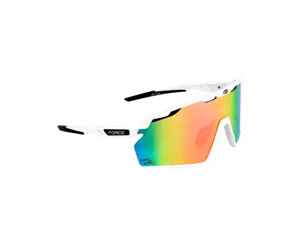 Force Cyclone Brille weiß/blau-violettes Glas