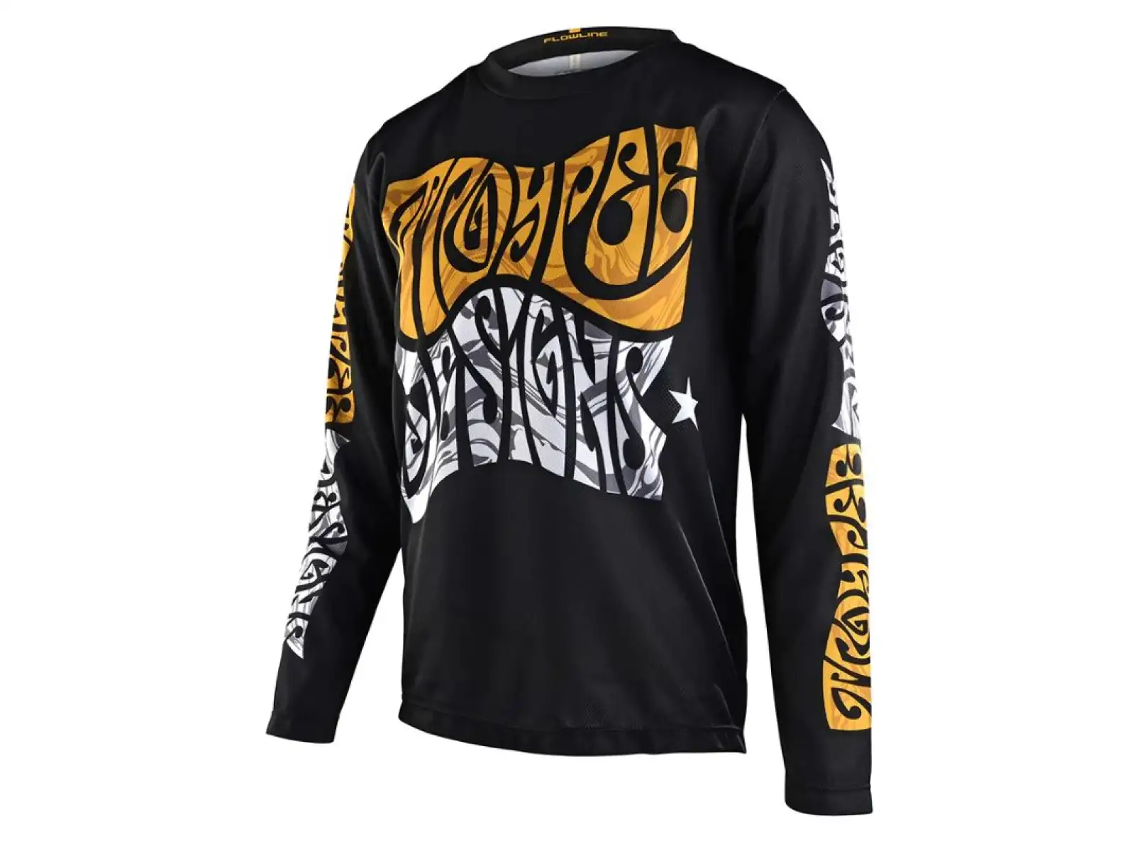 Troy Lee Designs Flowline Kindertrikot Langarm Tripper Schwarz