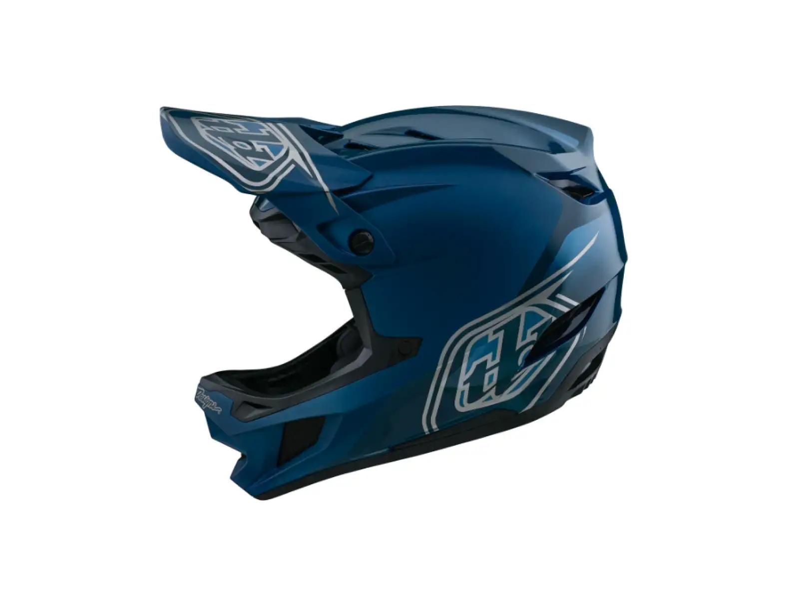 Troy Lee Designs D4 Polyacralite Mips Helm Shadow Blue