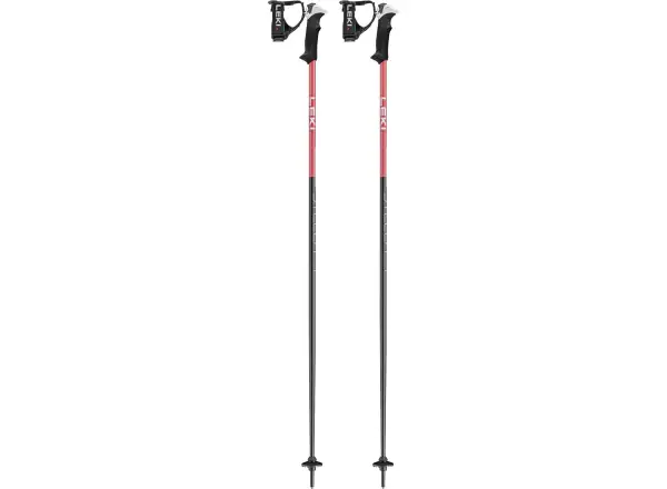 Leki Stella S Damen-Skistöcke black-light rose-white