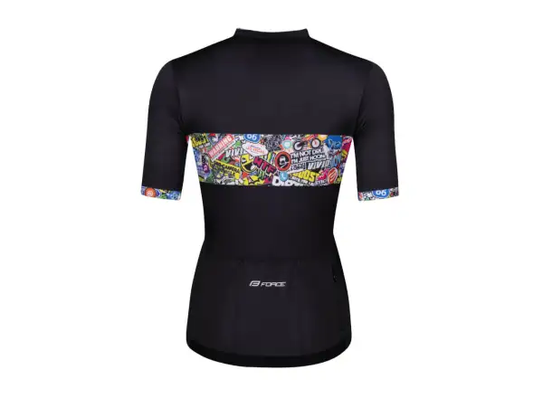 Force Vivid Lady Damen Kurzarmtrikot schwarz