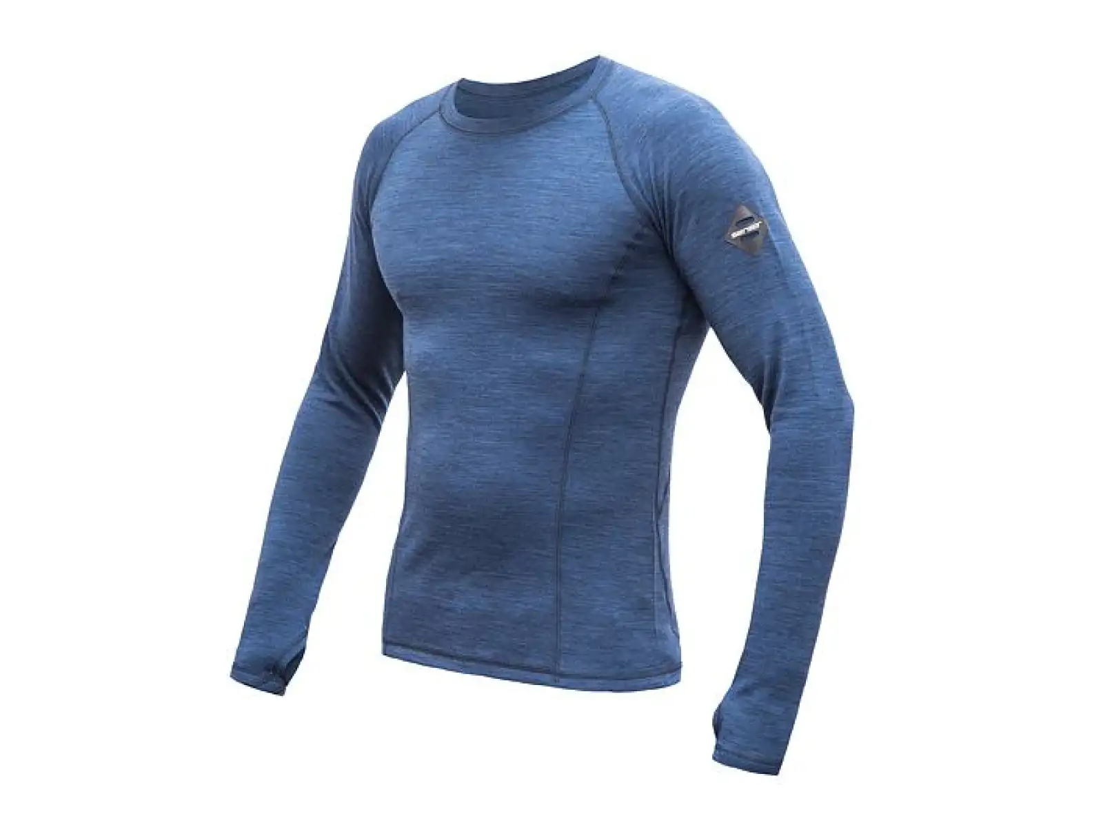 Sensor Merino Bold Herren Langarmshirt Cool Blue