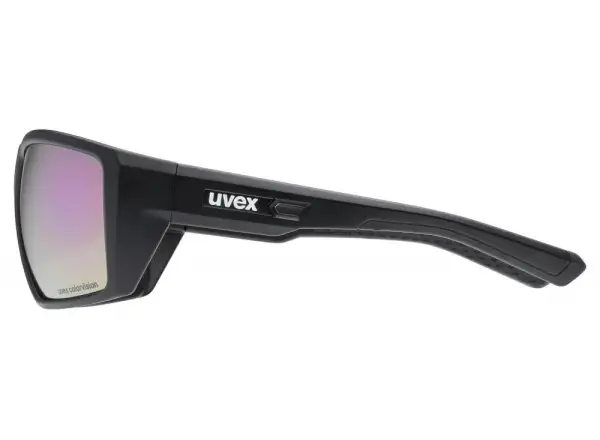 Uvex MTN Venture ColorVision Brille Schwarz Matt/Spiegel Lavendel Pink