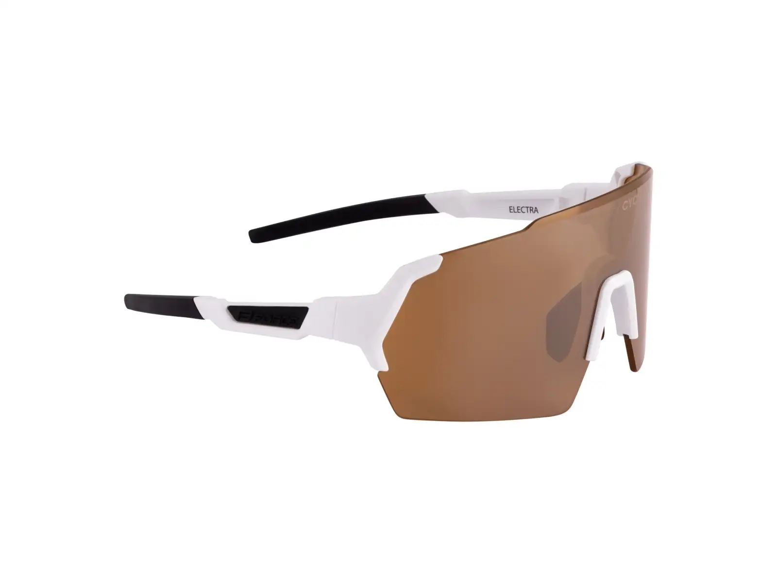 Force Electra Brille Weiß/Braun mit verspiegelten Gläsern