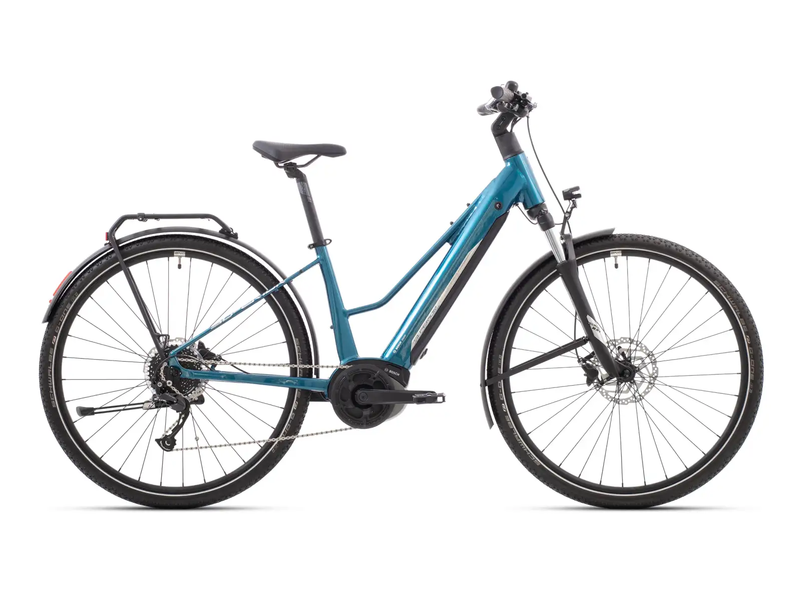 Superior eXR 6050 BL Touren-Trekking E-Bike Gloss Petrol/Chrome Silver