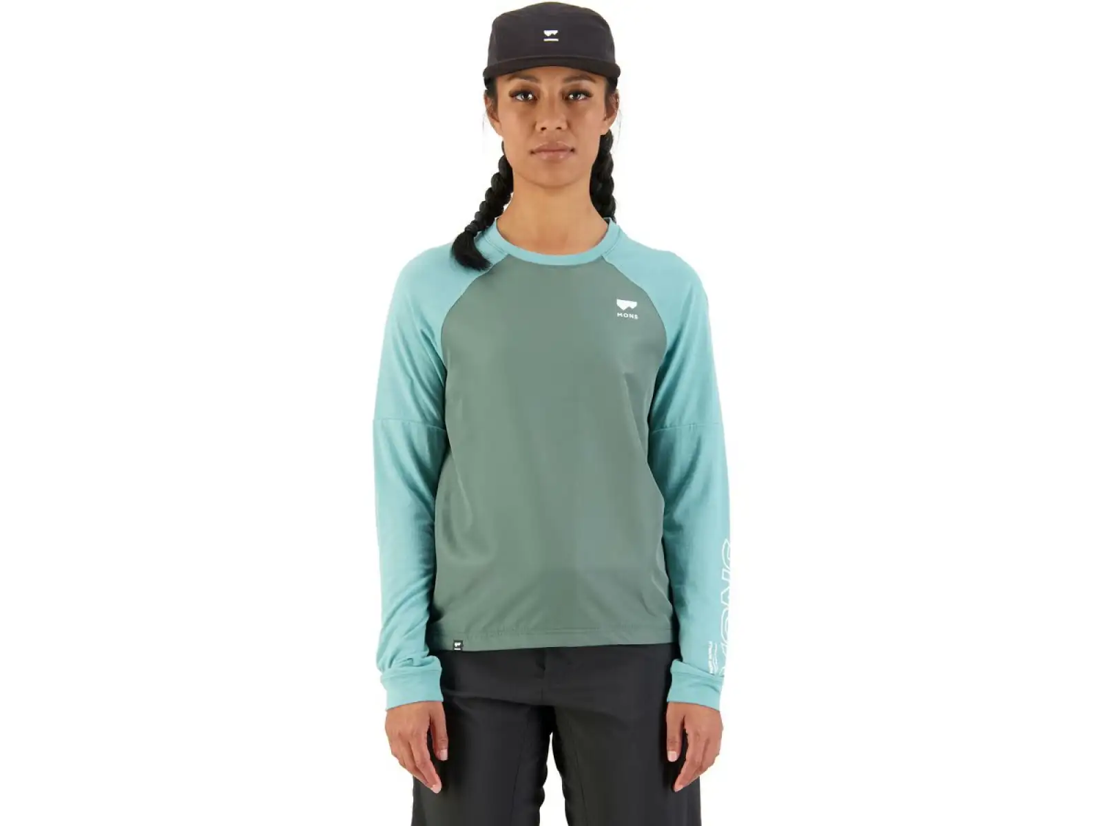 Mons Royale Tarn Merino Shift Wind Damen Langarmshirt salbei/verbrannter salbei