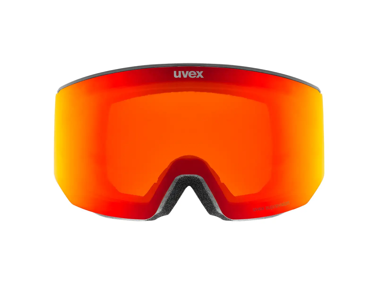 Uvex Lace Attract FM Skibrille black matt/red - orange