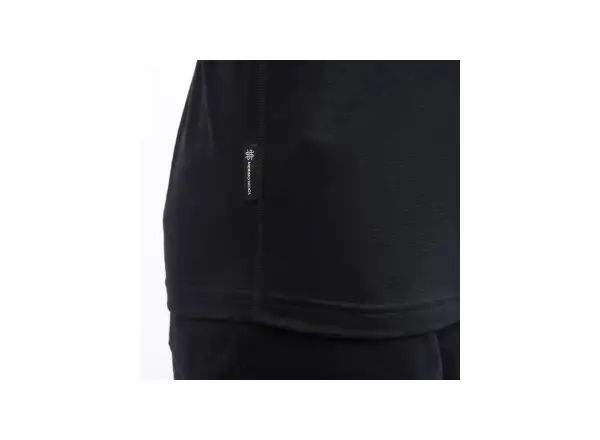 Sensor Merino Impress Herren T-Shirt kurzärmlig schwarz/Cosmos