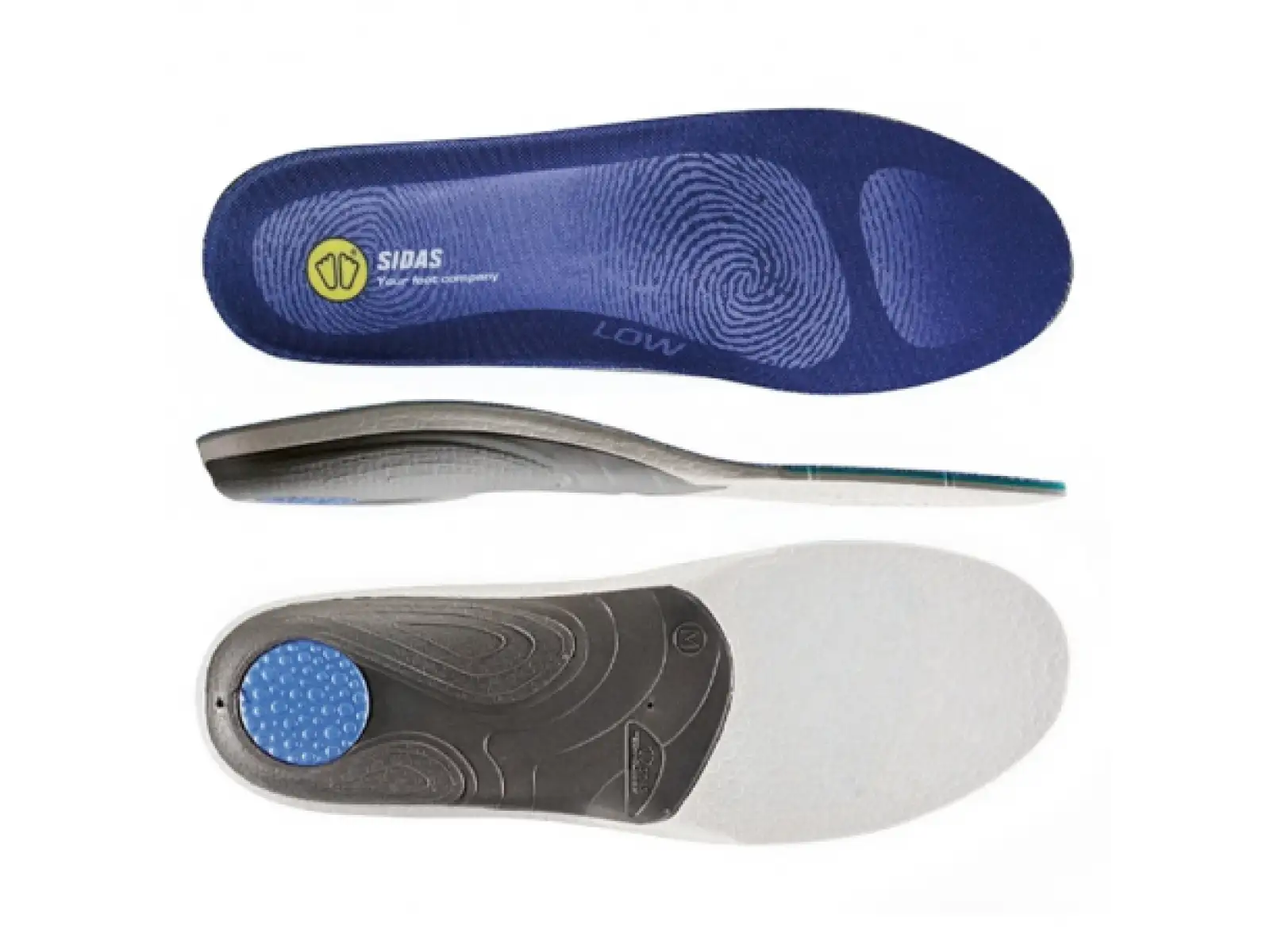 Sidas 3feet Comfort DE Low Arch Einlegen flache Fußgewölbe 1 Paar