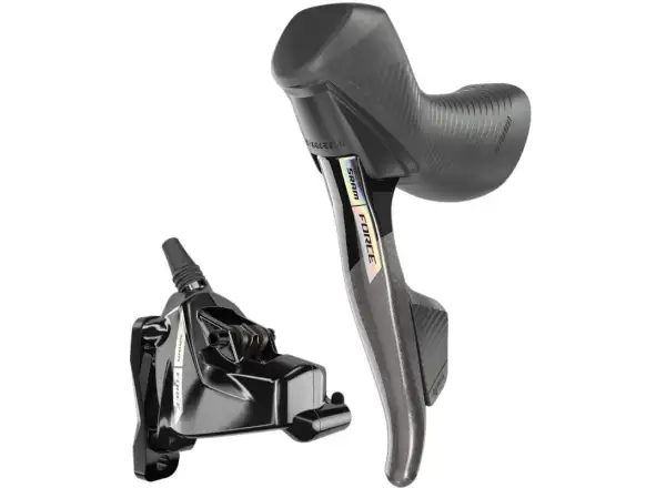 Sram Force eTap AXS HRD D2 Linker Brems-/Schaltgriff & Flat Mount Bremssattel, Leitung 1300 mm