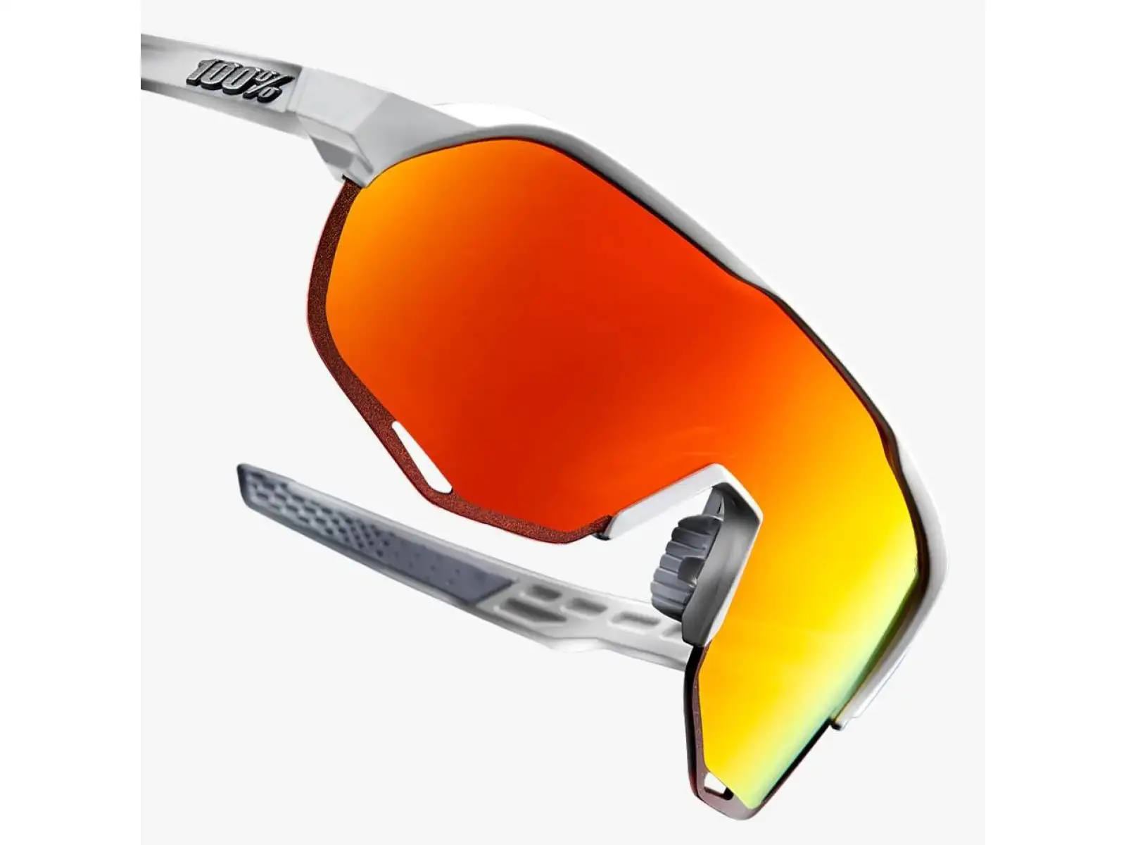 100% S2 Brille Soft Tact Off White/HiPER Red Multilayer Mirror Lens
