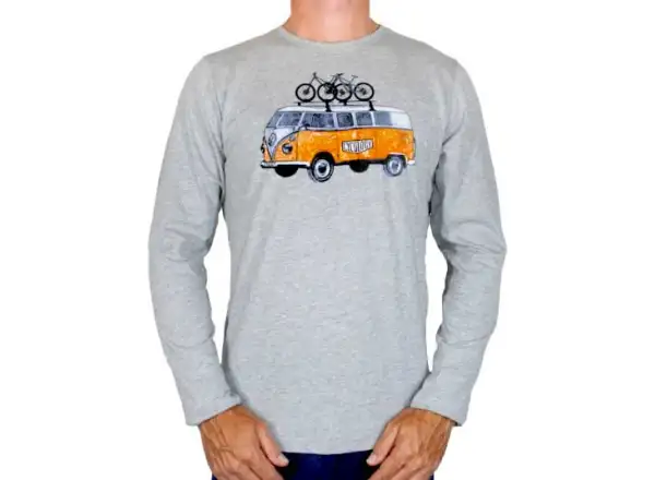 Cycology Road Trip MTB Herren Langarmshirt grau Größe M